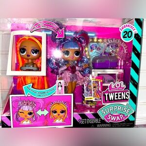 LOL SURPRISE TWEENS SURPRISE SWAP BAILEY BUNS-2-BRAIDS DOLL 20 Surprises NEW